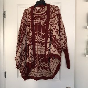 Forever 21 Patterned Open Sweater
